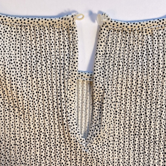 Adrianna Papell Flowing Mini Accordion Pleated Long Sleeve Blouse Tunic Size 2X - Picture 13 of 16